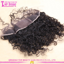 Mejor venta cierre frontal base de seda del cordón de alta calidad 100% sin procesar cabello peruana